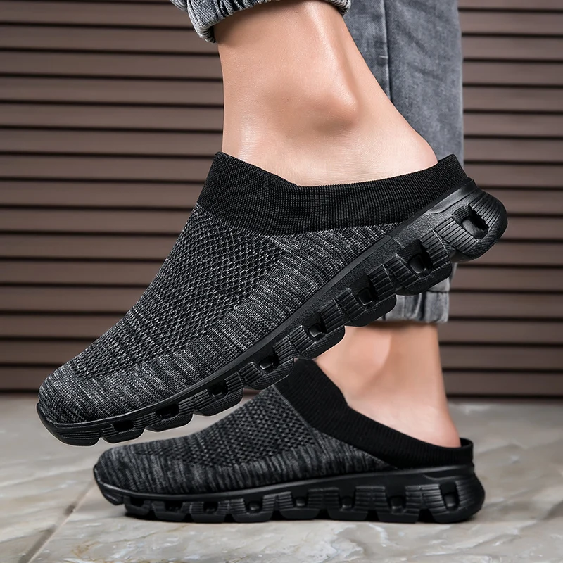 

2025 Unisex Slippers Loafer Men Fashion Breathable Home Women Thick Bottom Slides Couple Walking Casual Shoes Plus Size Sneakers