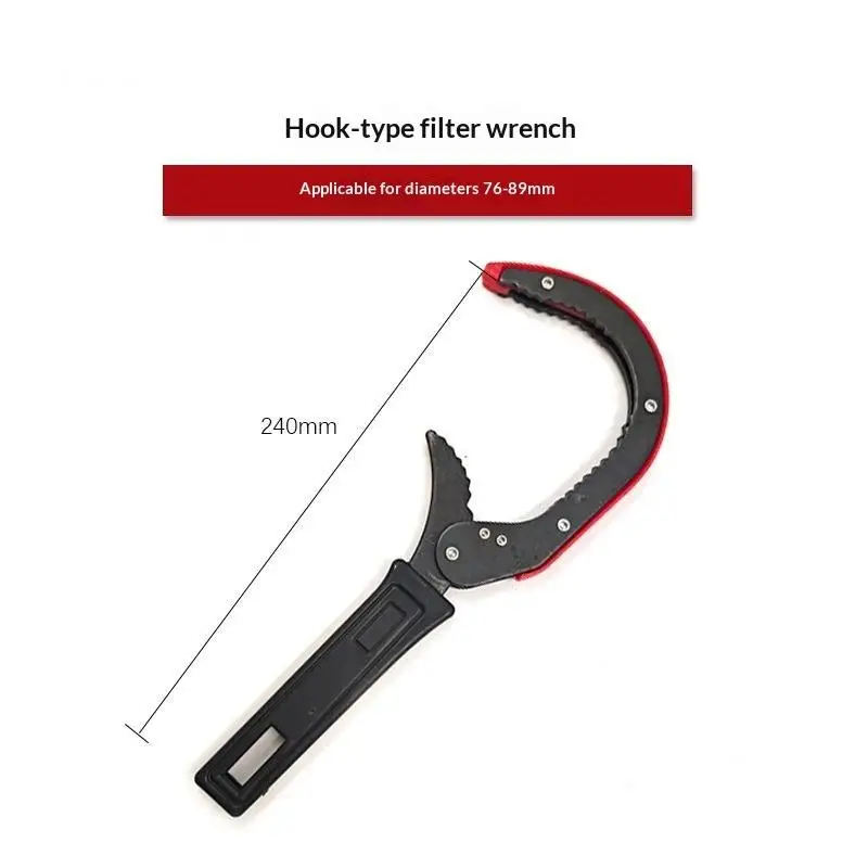 Adjustable Filter Lid Tool Heavy-Duty Forged Steel Fits Multiple Sizes for Automotive Home Plumbing Repair Use