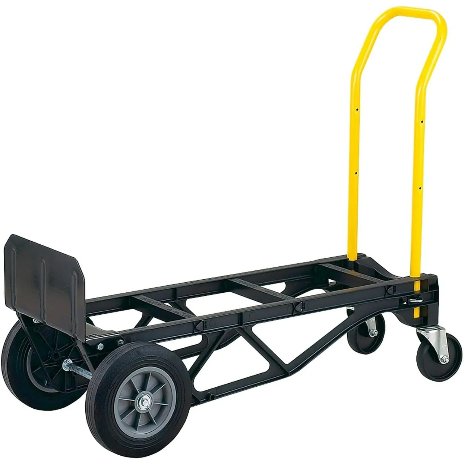 

Harper Trucks PGDY8635P 700 lb Capacity Glass Filled Nylon Convertible Hand Truck and Dolly with 10" Flat-Free Solid Rubber