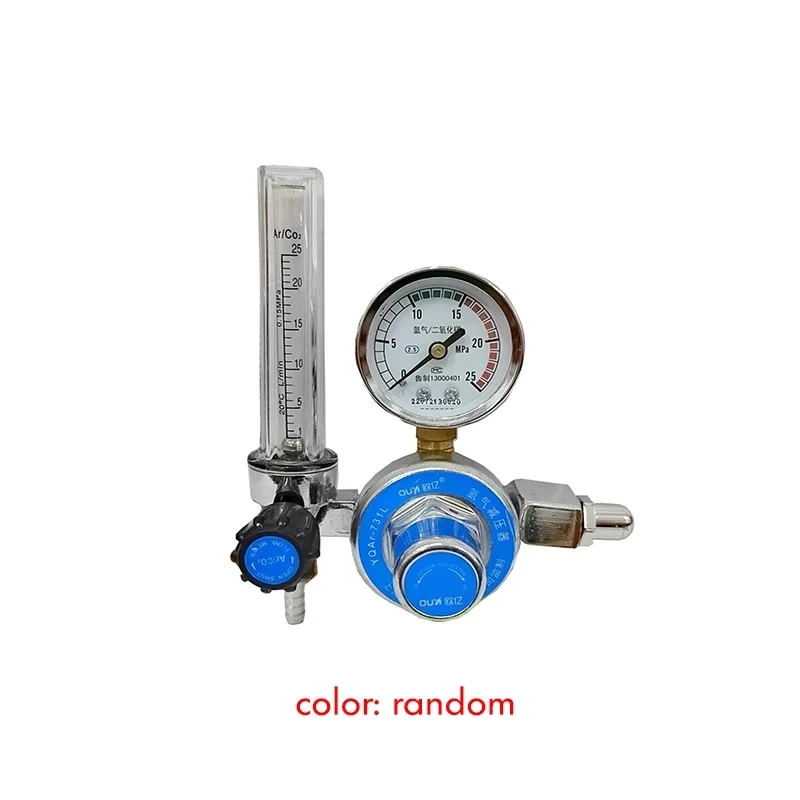 Argon Gas Flowmeter Regulator Shock-Proof Pressure Reducer Gauge Single / Double Tube Flowmeter For Argon Arc Welding, редуктор