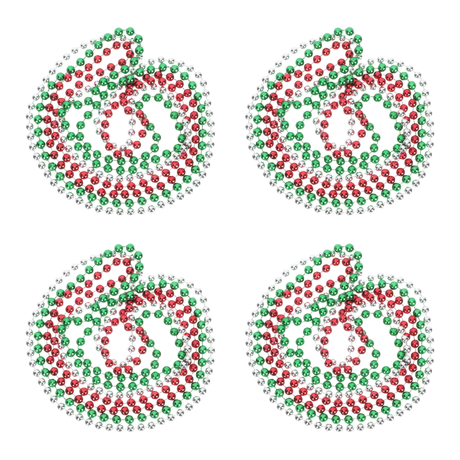 12 個の耐久性のあるパーティーネックレス軽量ビーズストリングネックレスメキシコカーニバルのお祝い用