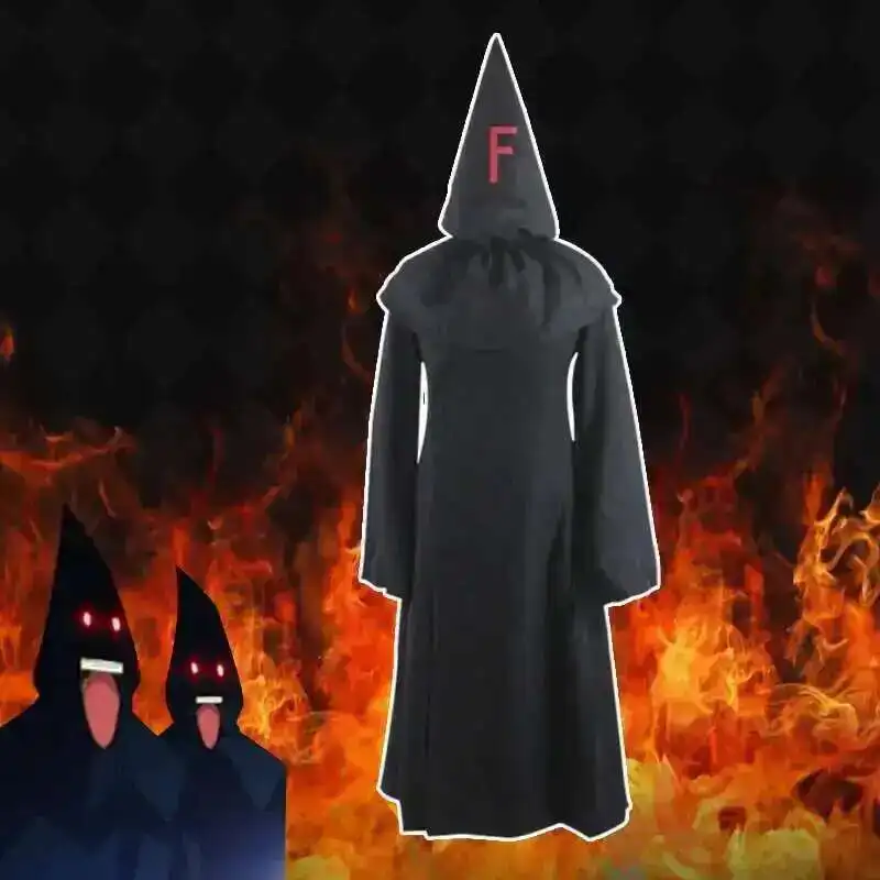 Via Lattea Anime FFF GRUPPO Baka a Tesuto a Shokanju Ketsumatsu Cosplay Unisex Nero Mantello Con Cappuccio Costume Vestaglie per Halloween