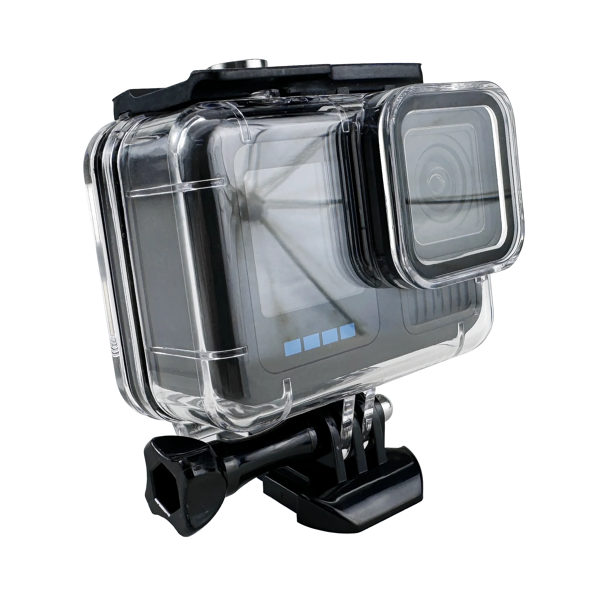 Waterproof Case for GoPro Hero 12 11 10 Black Housing with Anti Fog Inserts Temepered Glass Screen Protector Floating Hand Grip