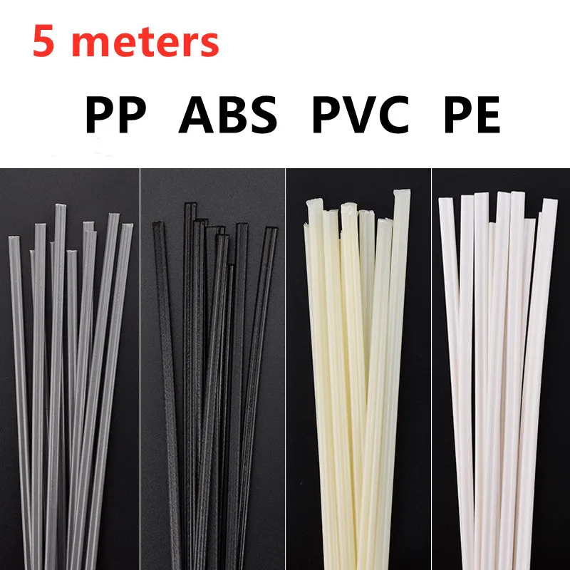 5 meters Plastic Welding Rods PP Welding Sticks for Plastic Welder Gun Bumper Repair Welding Supplies 5x2.5mm