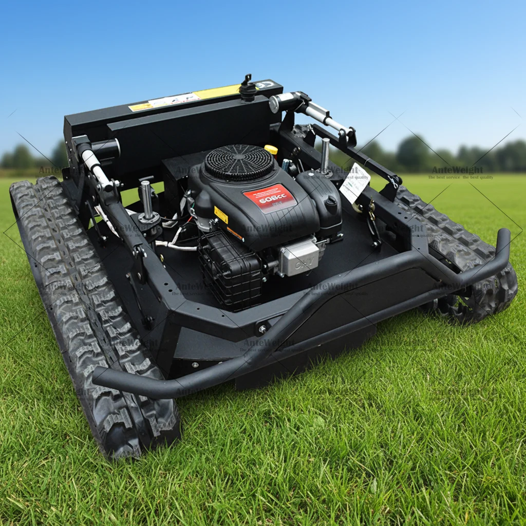 Free Shipping CE EPA Euro 5 Large Tank-style Off-Road Grass Cutter Self-Propelled Crawler Robotic Garden Lawn Mower