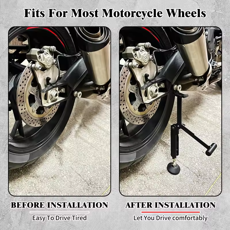 Motorcycle Labor Saving Wheel Stand Kickstand Universal Wheel Lifter Side Support Stand Swingarm Lift Frame For Harley For Honda - Image 2