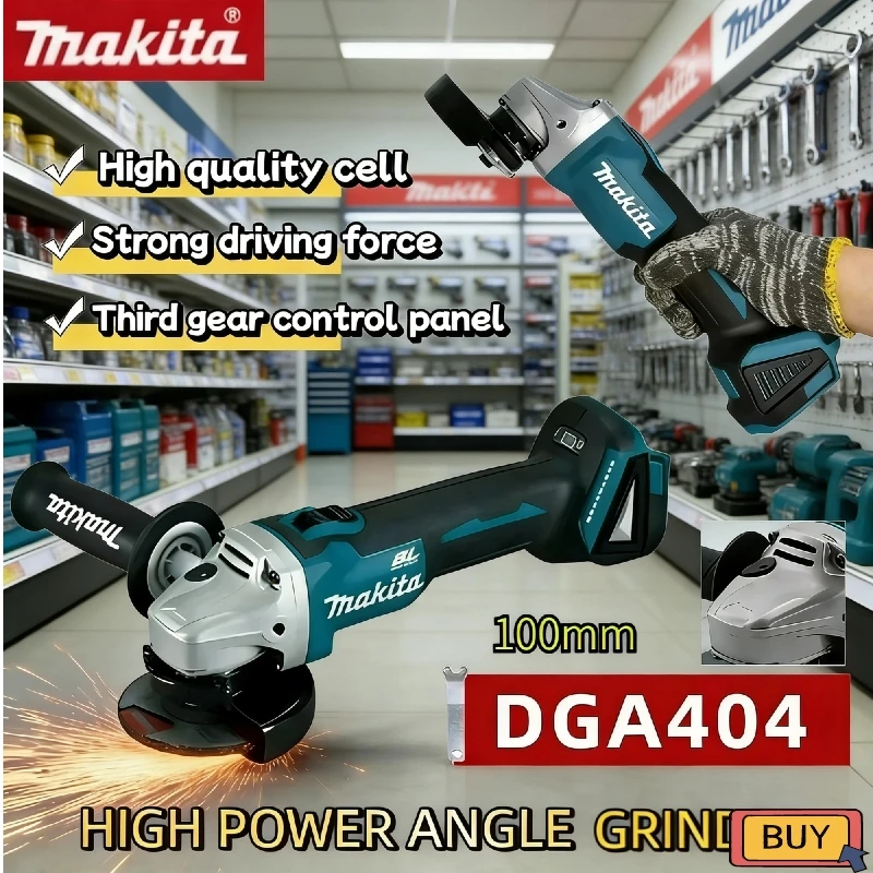 

Makita DGA404 100mm Brushless Cordless Angle Grinder, Multi-Tool for Metal & Wood Grinding, Polishing and Cutting