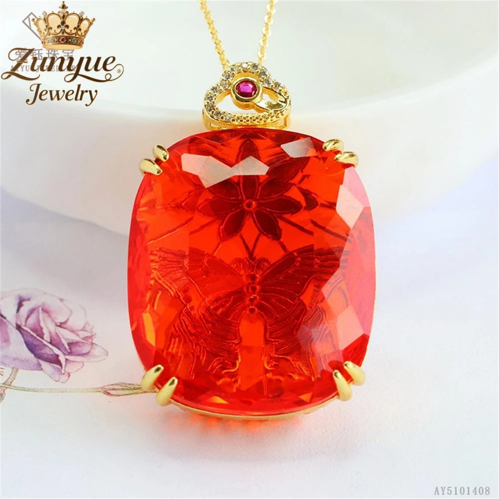 الراقية الزجاج الملون فراشة زهرة قلادة فاخرة جودة الأزياء الجميلة مجوهرات رائعة أنيقة شعبية سحر الشباب هدية