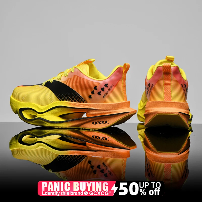 

Running Shoes Speciality Marathon Men Sports Breathable Lightweight Women's Comfortable Nonskid Carbon Board Sneakers