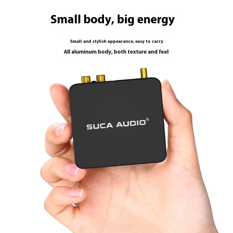 SUCA AUDIO DAC-Q1-PRO Imported Bluetooth 5.1 Receiver LDAC Lossless Transmission Optical Fiber Mini DAC Decoder 9018