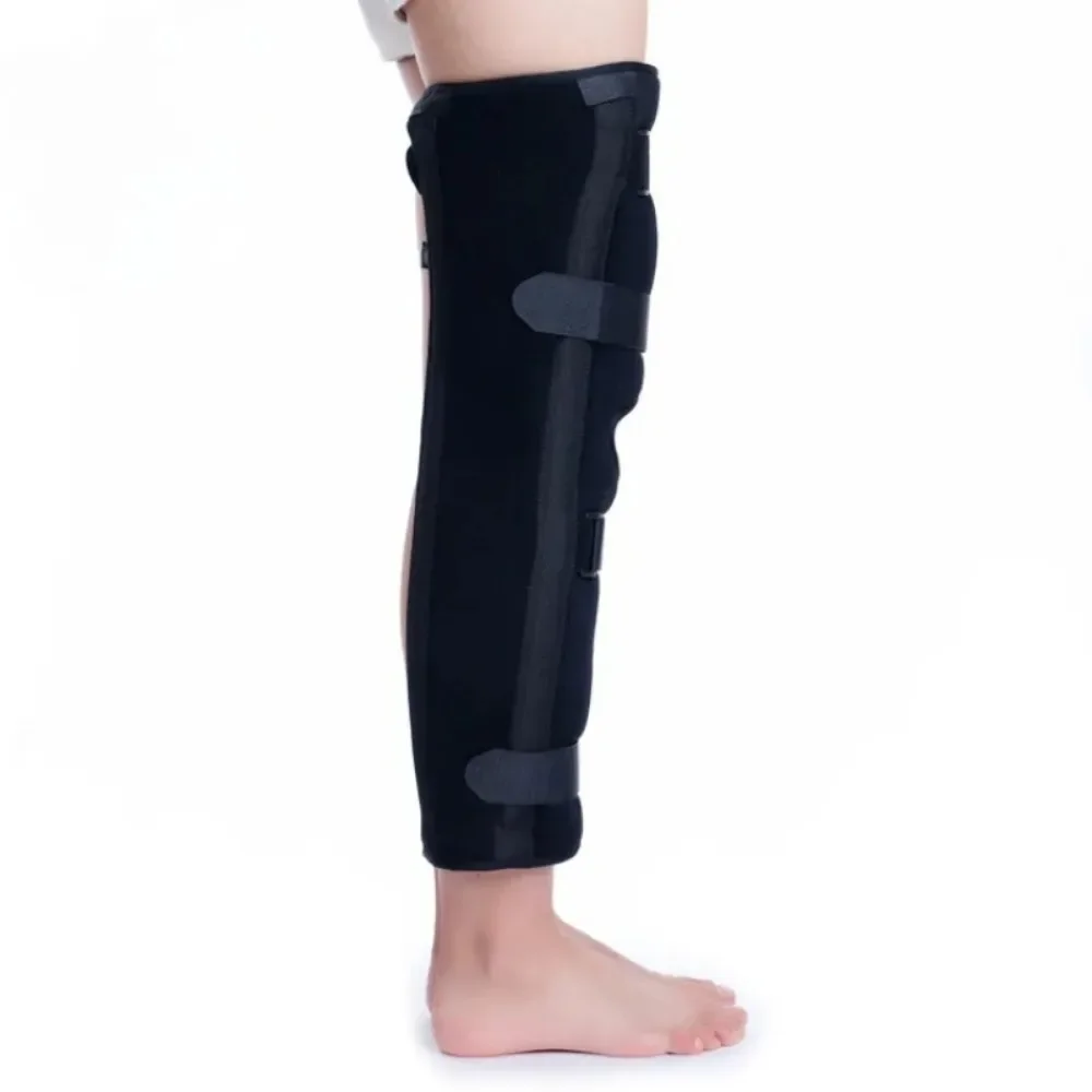 Knee Joint Fixation Belt Aluminum Alloy Splint Composite Breathable Lower Limb Supports Strain Fracture Brace Medical Adjustable