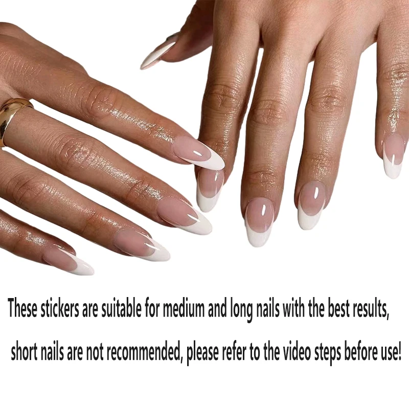 Adesivi per modelli di unghie francesi striscia per bordi delle unghie Wave Design French-style Manicure guide ausiliarie per punte delle unghie per strumenti per unghie Line