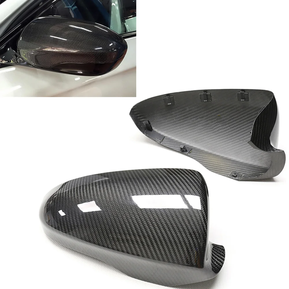 Dry Carbon Fiber Mirror Cover For BMW F10 M5 F06 F12 F13 M6 2012-2016 Replacement Exterior Side Rear View Caps Rearview Shell