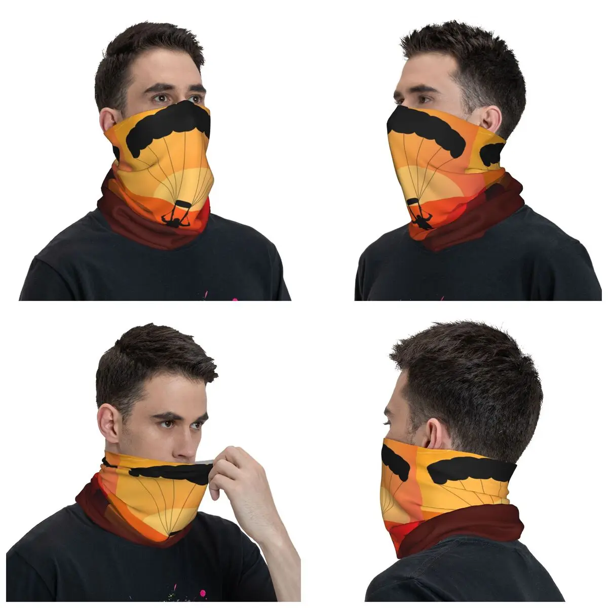 Skydiving Bandana Winter Neck Warmer Men Windproof Wrap Face Scarf for Hiking Paraglider Adventure Paragliding Gaiter Headband