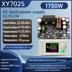 XY7025 DC Buck Converter 12-85V 25A 1750W Step-down Power Module Adjustable Voltage Regulator Regulated Laboratory Power Supply