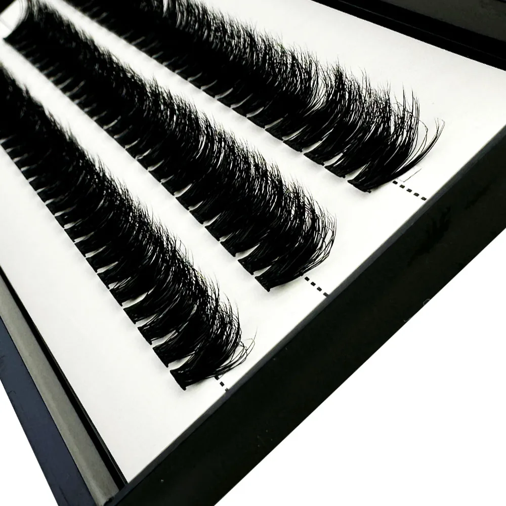 NEUE 5D Flauschige Nerzwimpern 3 Reihen Natürliche Wimpernverlängerung 3D Russische Einzelwimpern-Cluster Make-up-Tools Wimpern Cilia – Detail 34