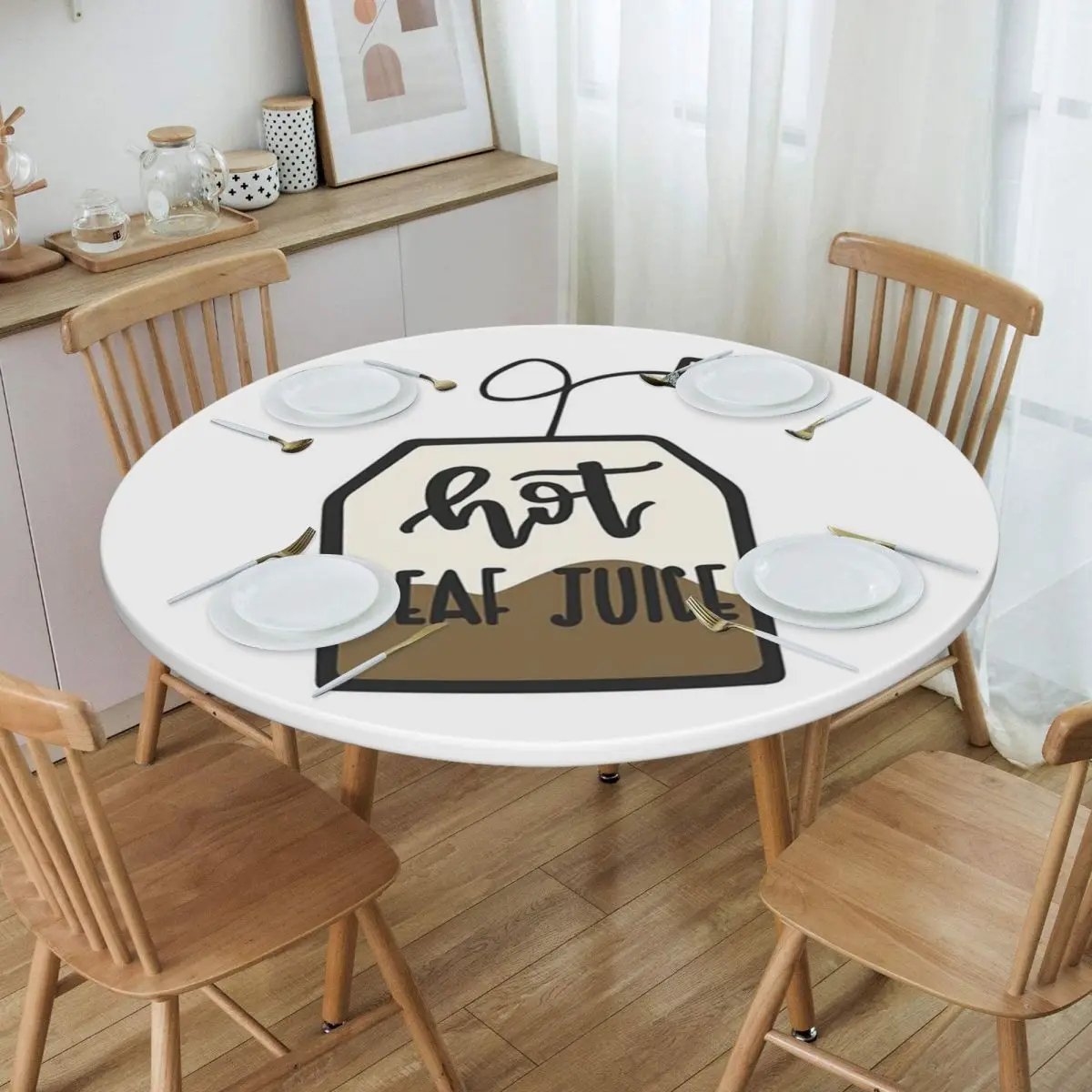 Hot Leaf Juice (avatar The Last Airbender) Waterproof Round Tablecloth Oilproof Table Cloth Kitchen Events Dining Table Cover