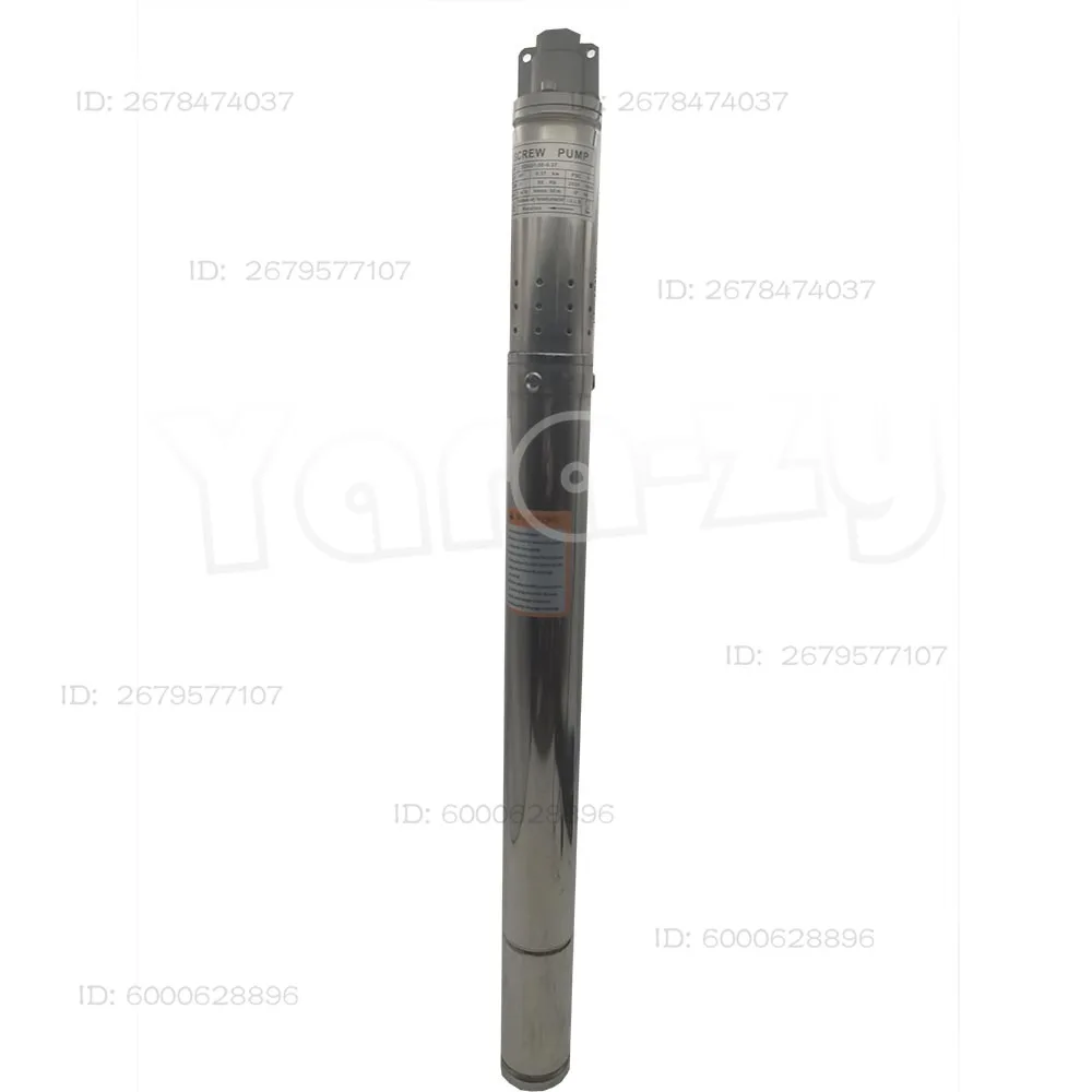 50mm diameter submersible well pump with 304 stainless steel pump body submersible deep well 1000L/h 2 inch water pump