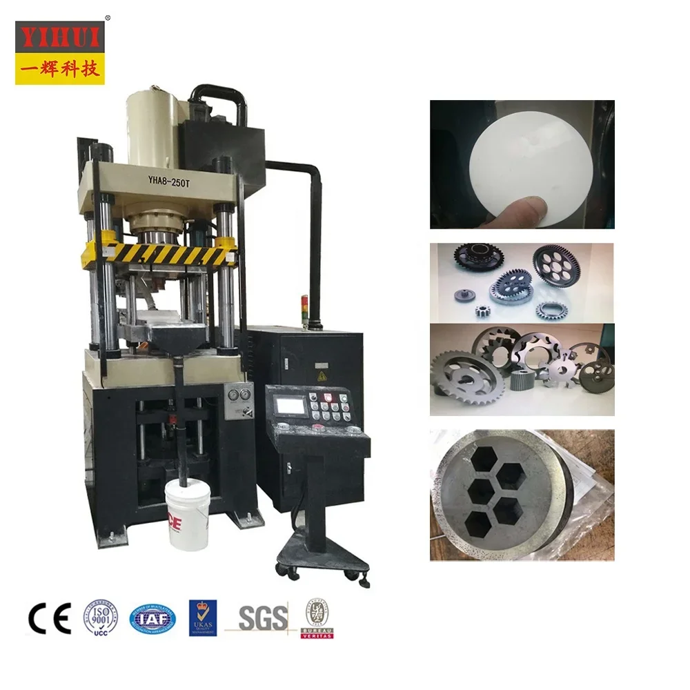 Hot Sale 100 Ton Four-columns Powder Compacting Hydraulic Press Auto-feeding High Efficiency