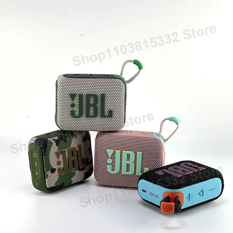 Altavoz Bluetooth inalámbrico Original JBL GO 4/GO4, altavoz portátil resistente al agua, altavoces para exteriores, altavoz para fiesta de graves,