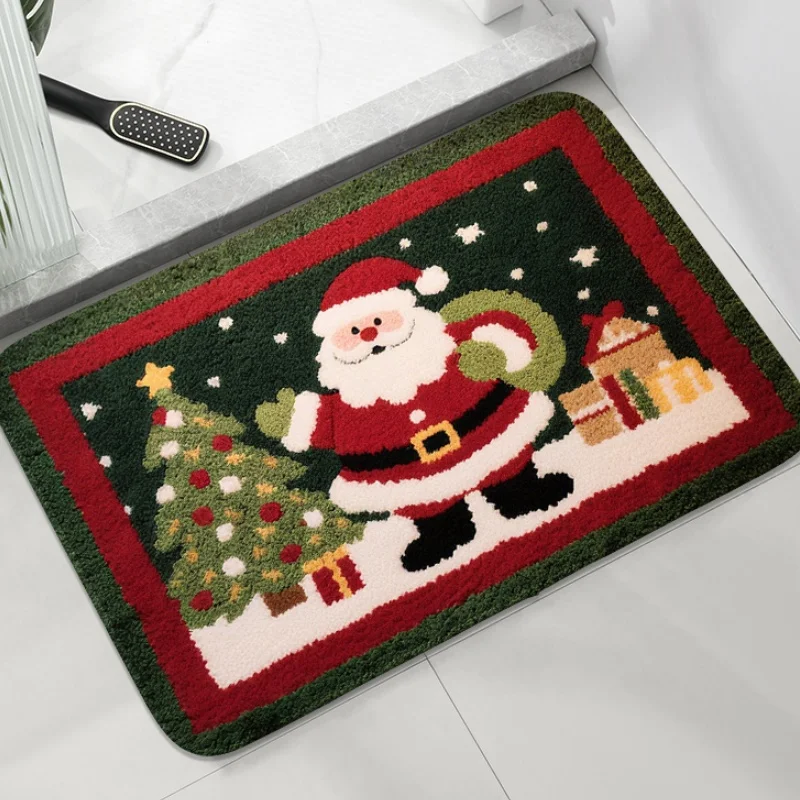 Anti-Rutsch-Bodenmatte aus Flanellmaterial, saugfähige Fußmatte für die Toilette, dekorative Matte, Schlafzimmertürmatte, weich und bequem
