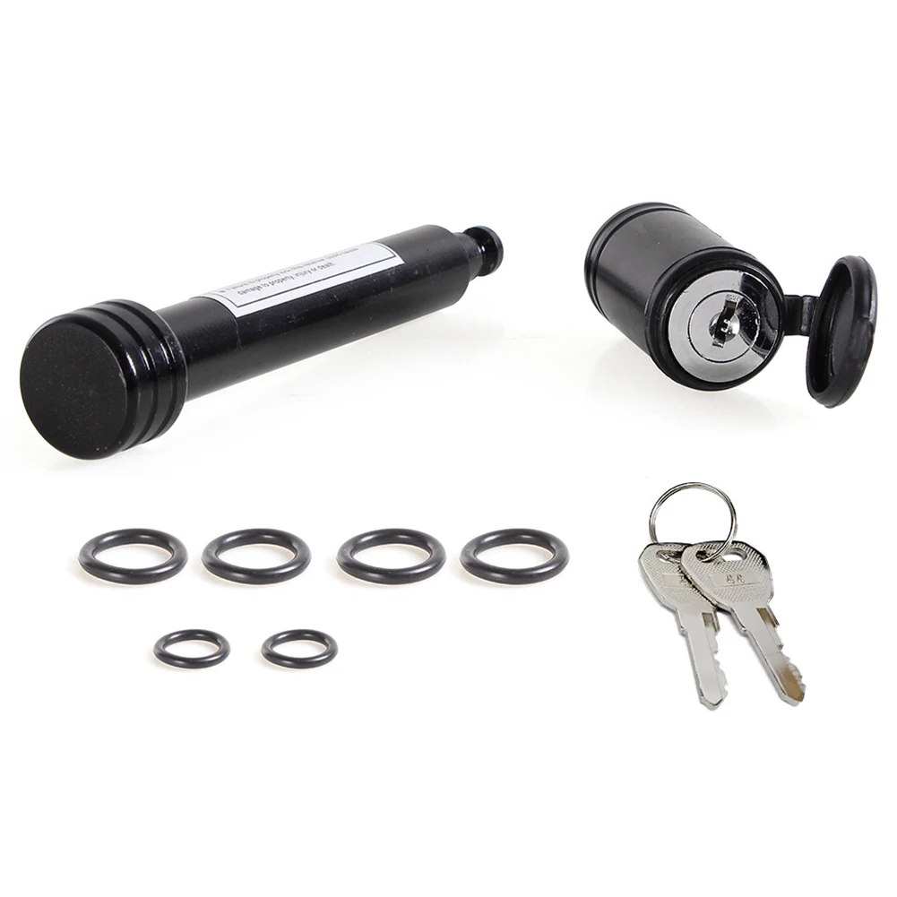 

Hitch Receiver Pin Lock Fits 2 Inch Receiver Trailer Hitch Locking Pin 5/8 Inch Pin Anti-Rattle O-Rings for Tow Truck Boat Bike
