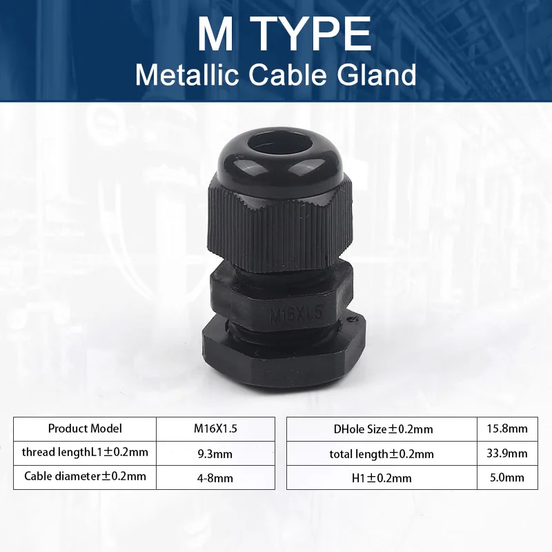 5pcs ip68 Kabel verschraubung wasserdicht verstellbare Kabelst ecker m12/m16/m18/m20/m22/m25/m27/m30 Kunststoff verbindungen schwarz weiß diy go