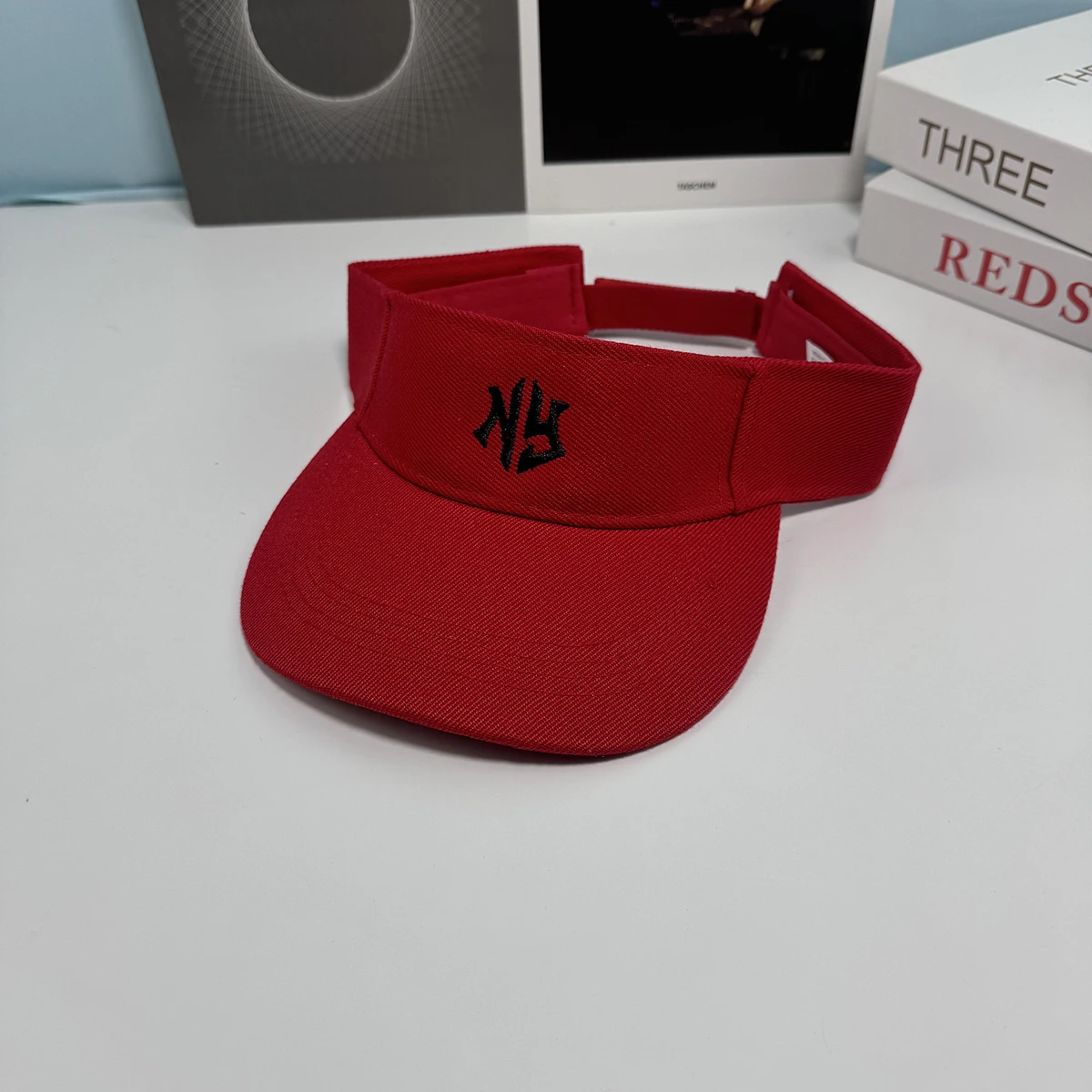 Neuer Sport-Sonnenhut mit New York Schriftzug für Damen und Herren, Verstellbarer Schirmmütze, Tennis, Baseball, Golf Sport S – Detail 7