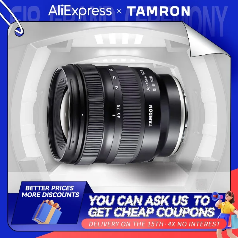 Tamron 20-40mm F2.8 Di III VXD Full Frame Wide Angle Zoom Mirrorless Camera Lens Photography for Sony A7 III IV A7C II 20 40 2.8