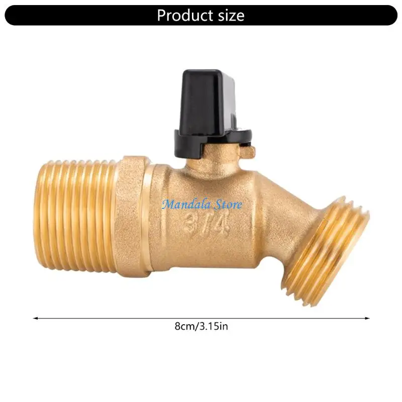 U2JC Strong Garden Hose Thread Faucet for Outdoor Water Pressure Regulation