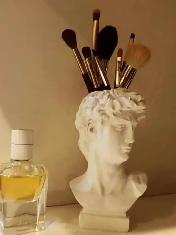 Ins Nordic David Vaso Vaso idroponico Ornamenti Vaso di fiori Pennello per trucco Secchio portaoggetti Puntelli per foto Decorazione domestica vintage