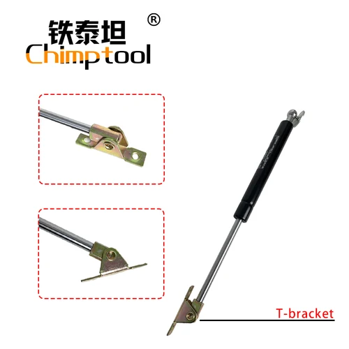 Imagen 2 del producto Soporte en T para resorte de Gas, amortiguador Universal, barra de soporte de elevación hidráulica para cama RV, muebles de coche, puede personalizar, 1 ud.