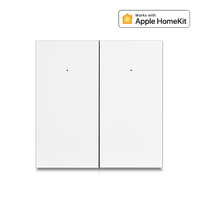 No Needed Neutral Line WiFi Smart Button Light ON/OFF Wall Switch EU UK 86x86mm Work With Apple HomeKit