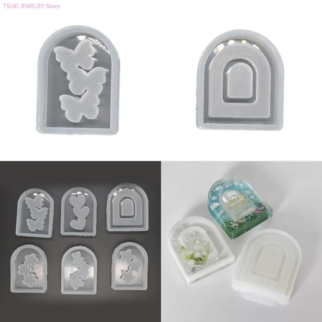 

62KE ручной работы и мобильные аксессуары Силиконовые плесени шикарные арочные дверные плесени