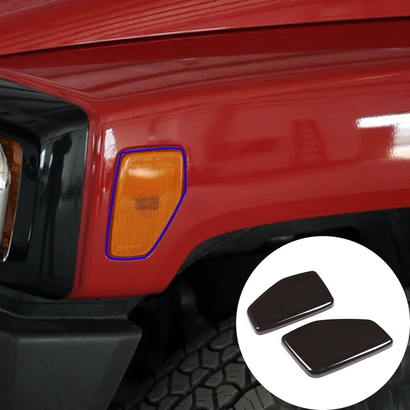 For 2005-2009 Hummer H3 ABS black car styling Car side turn signal protective cover sticker car exterior protection accessories