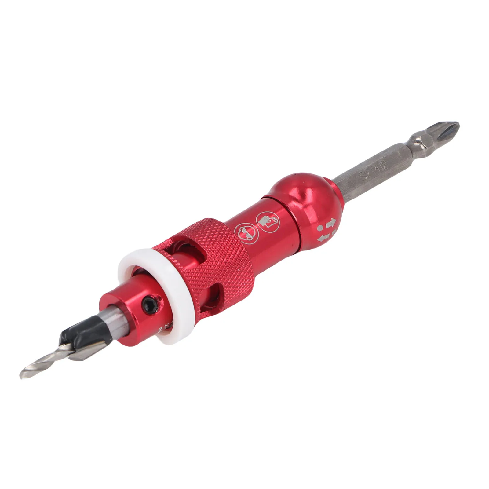 Countersink Drill Bit Set with Adjustable Depth Stop Tool Steel Counter Sink Drill Bits Tool Kit for Woodworking