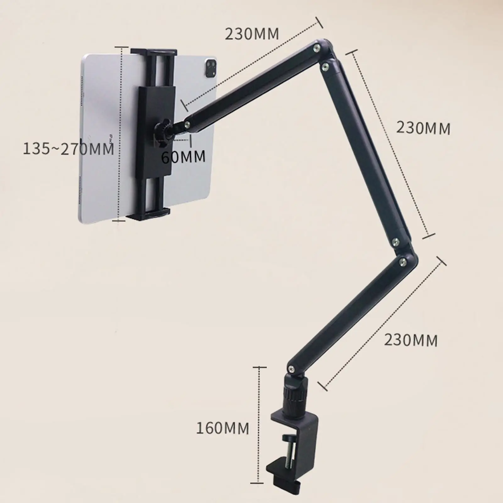 Laptop Tablet Holder Stable Desktop Holder for Radio Studio, Podcast, Gaming