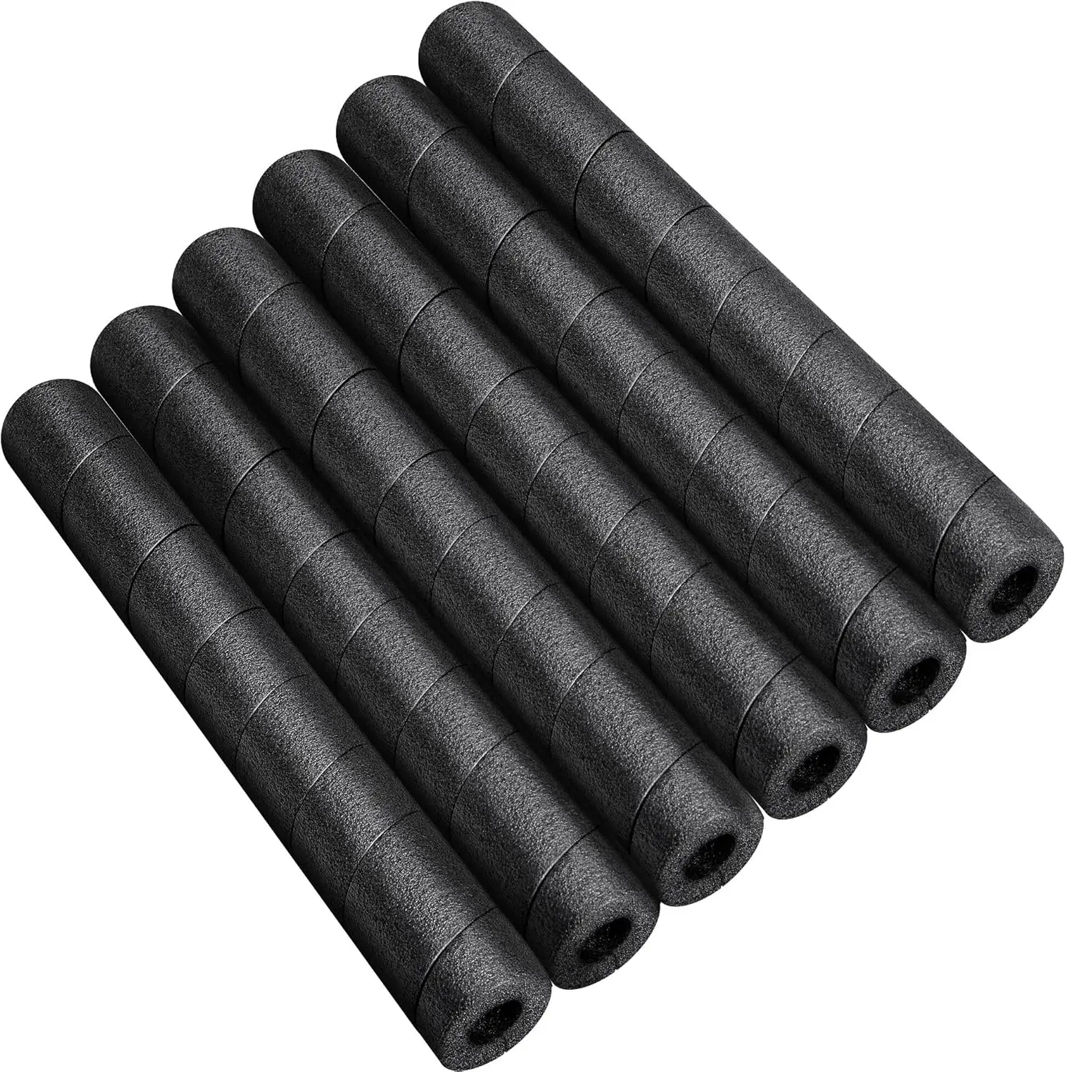 

6 Pcs Pipe Insulation Foam Tubes, 15.7 Inch Black Pool Noodles, Foam Wrap for Swimming Pool Handrails, Water Pipes & Bars, Easy