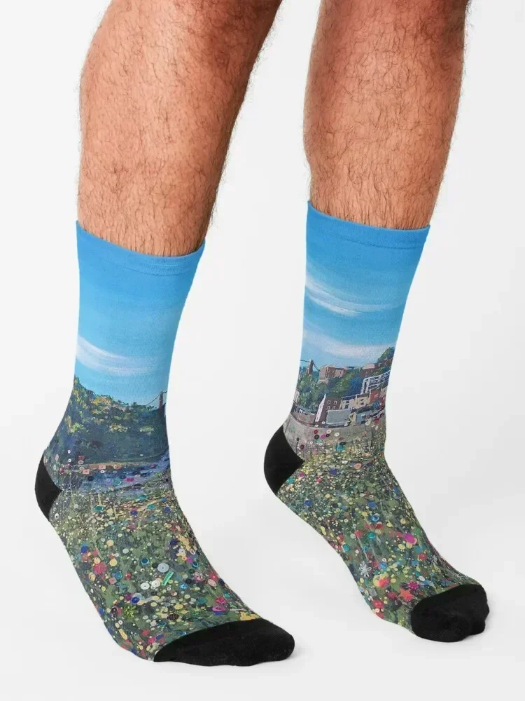 Bristol in Bloom Socks gifts Rugby floor Men's Socks Ladies Men's