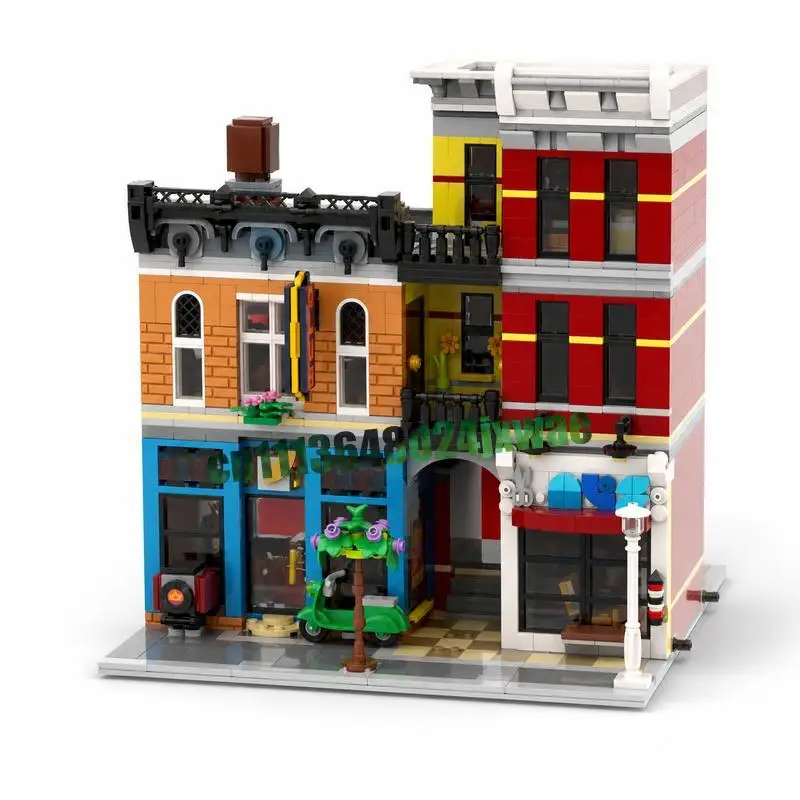 NEW 25844 Parts 9in1 Modular Alternative Builds MOC Street View Model Custom Puzzle Architecture DIY Assembly Educational Bricks