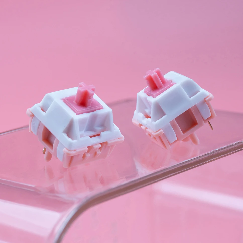 Zuoce Marshmallow R1x Switch Linear Switch 37g 42g for Gaming Mechanical Keyboard Factory Pre Lubed PA66 UPE Long Spring