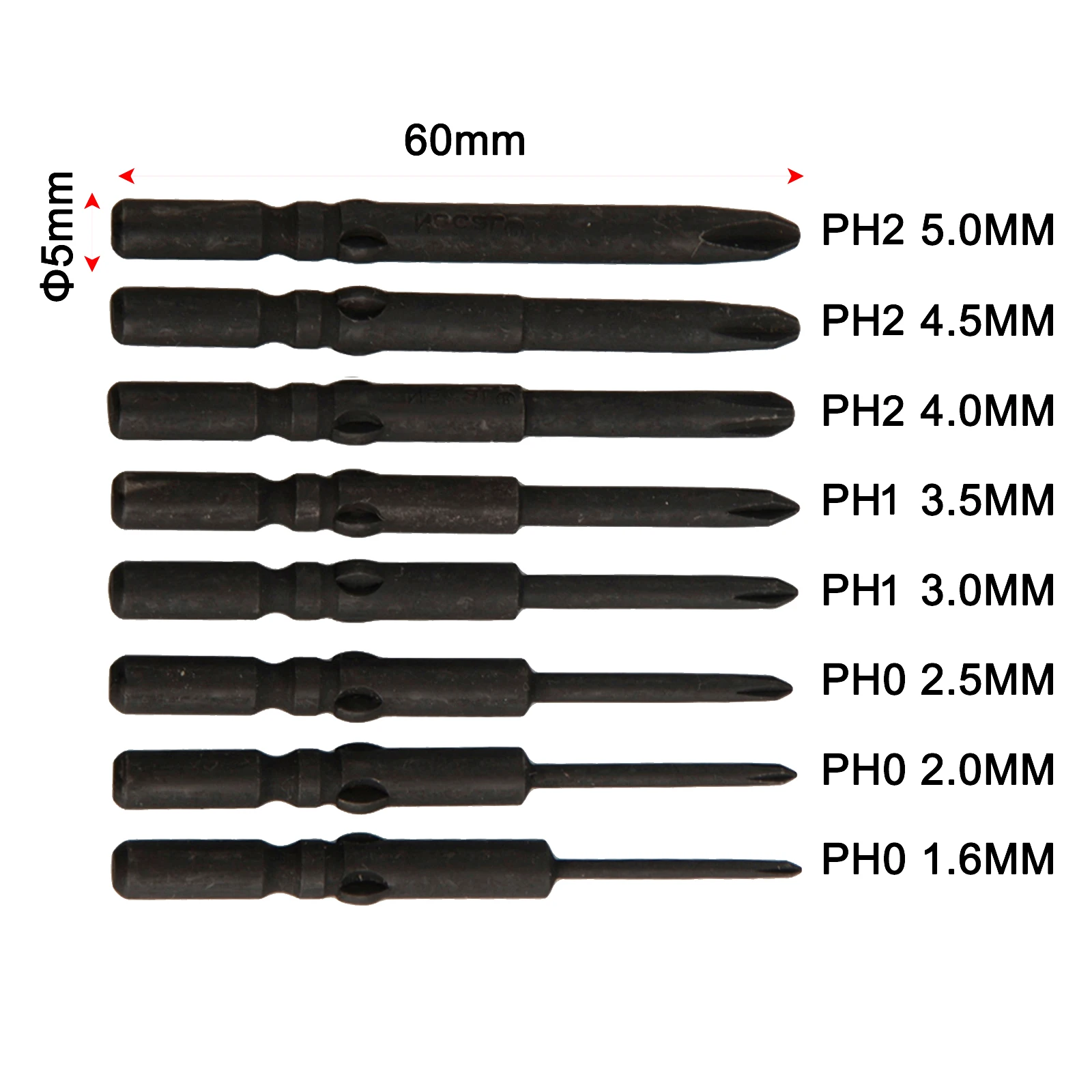 New Practical Screwdriver Bit BIT Bit - Cross 5mm Round Shank Screwdriver Bit - For 801 Cross Repair Tool - PH0
