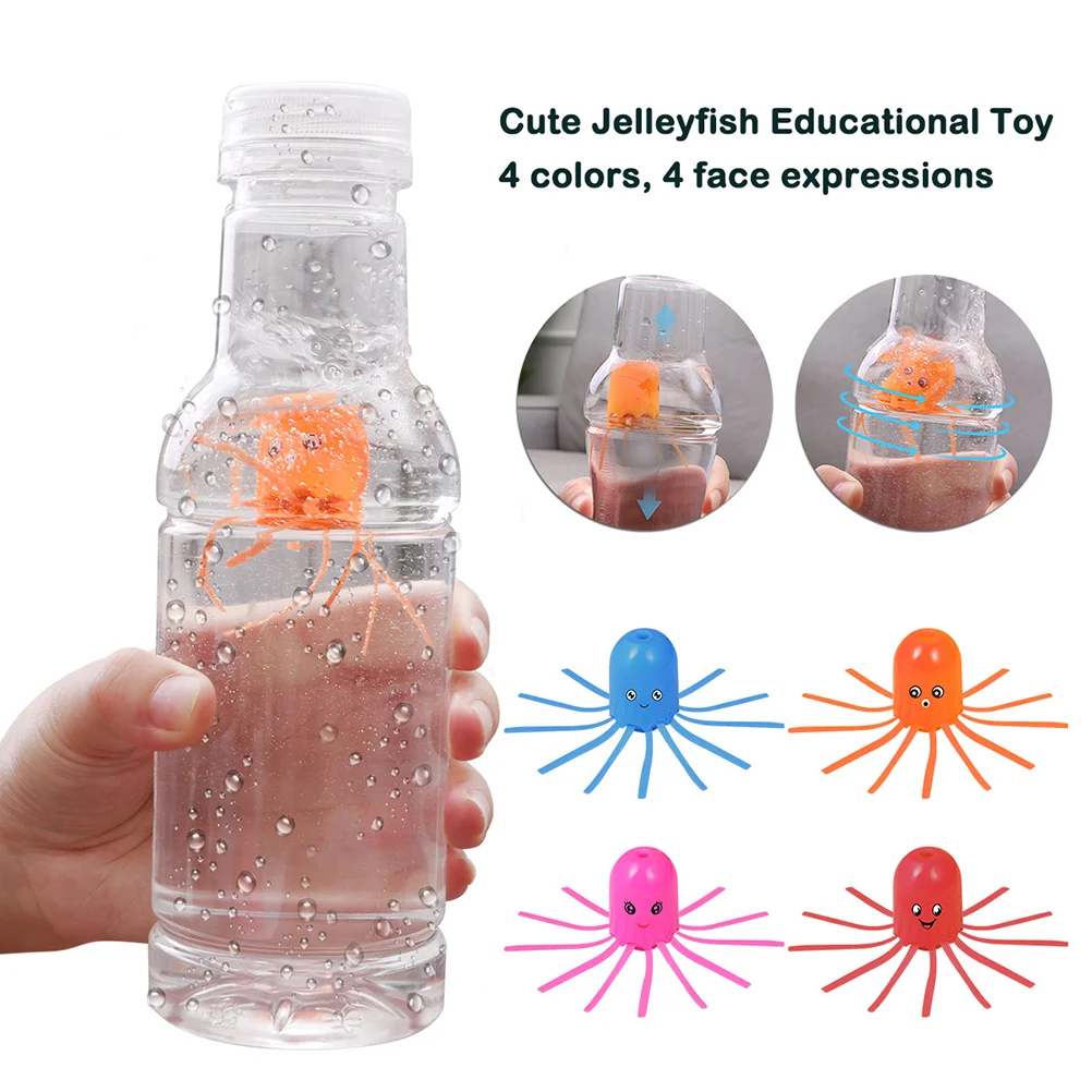 12pcs Jellyfish Toy Swimming Floats Fun Science Educational Kids Random Color Lasting Fish Tank Accessories