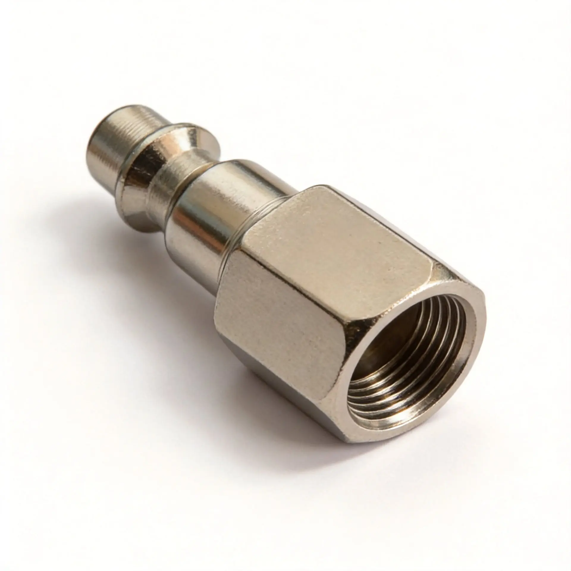 64Pcs 1/4 NPT Steel Quick Connect Kit Nickel Plated Couplers Compatible with Air Compressors and Pneumatic Tools