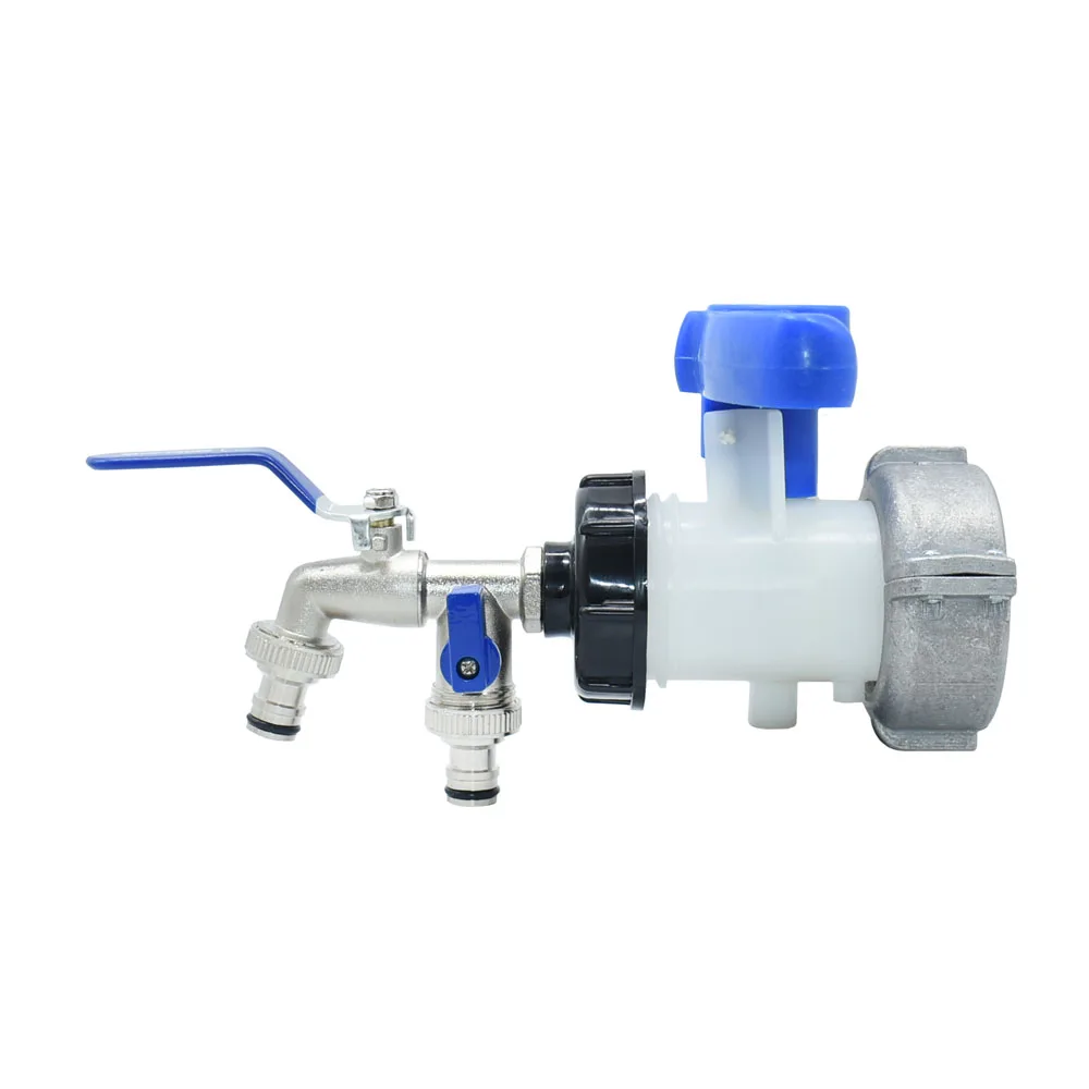 

IBC Water Tank Adapter S60 to 16mm Nipple Hose Connector Tap Valve Outdoors Valve Watering Pipe Fitting