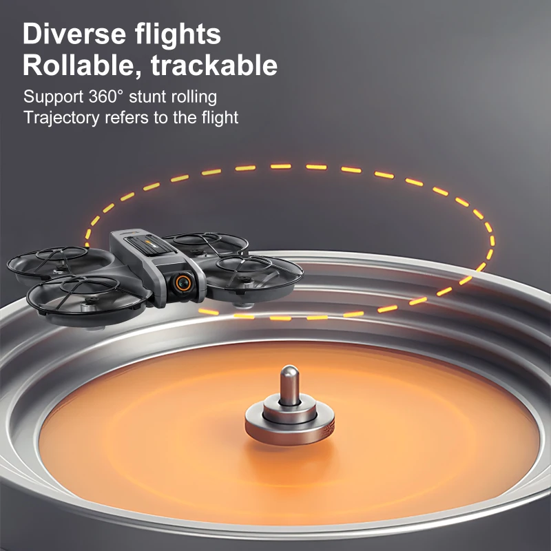 8K Optical Flow ESC Dual Camera WIFI FPV RC Drone Brushless 12.5In Screen Headless Trajectory Flight Remote Control Quadcopter