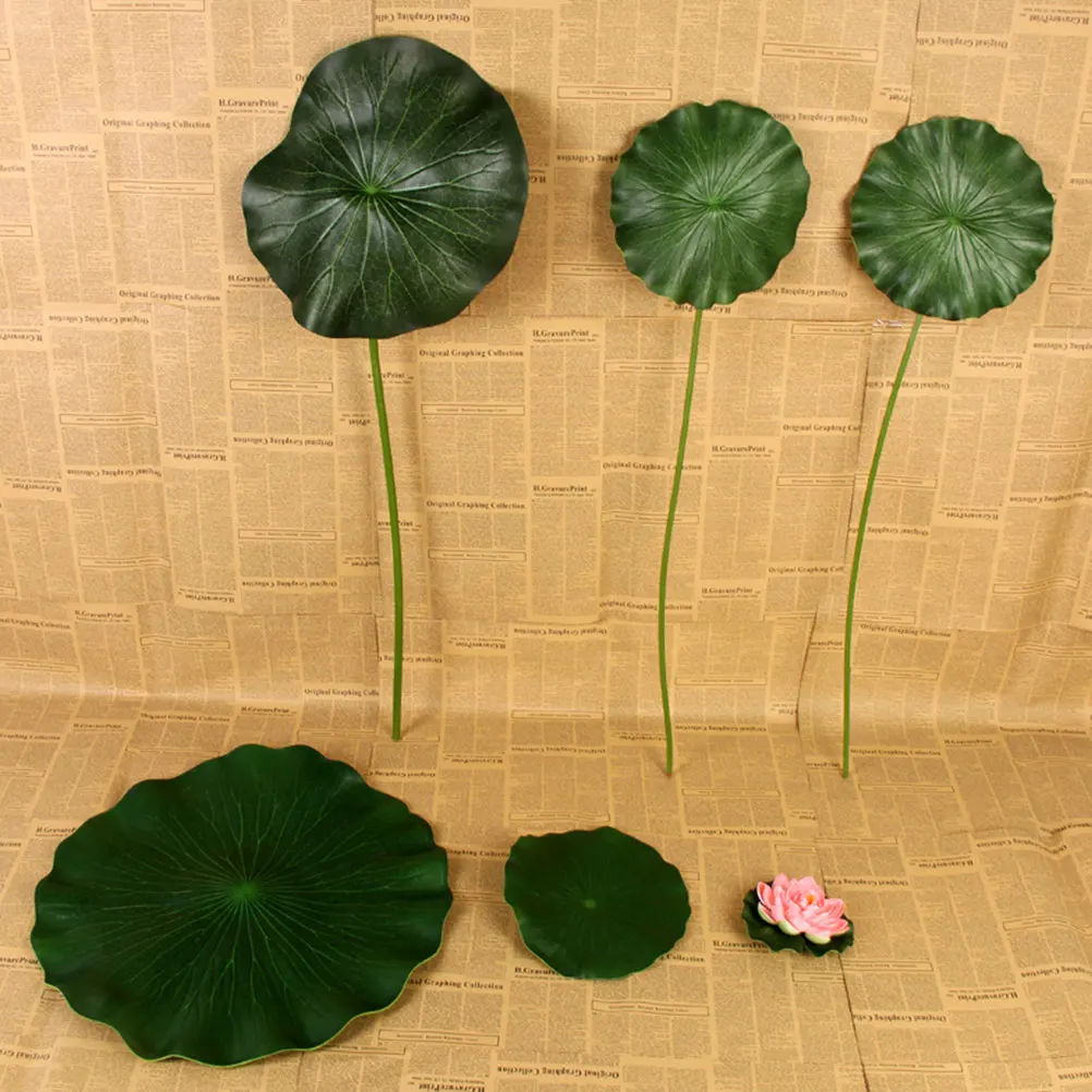 

Handheld Lotus Leaf Prop 60Cm Premium Material Vivid Performance Accessory for Themed Festivals Handheld Prop Lotus Leaf Rpop