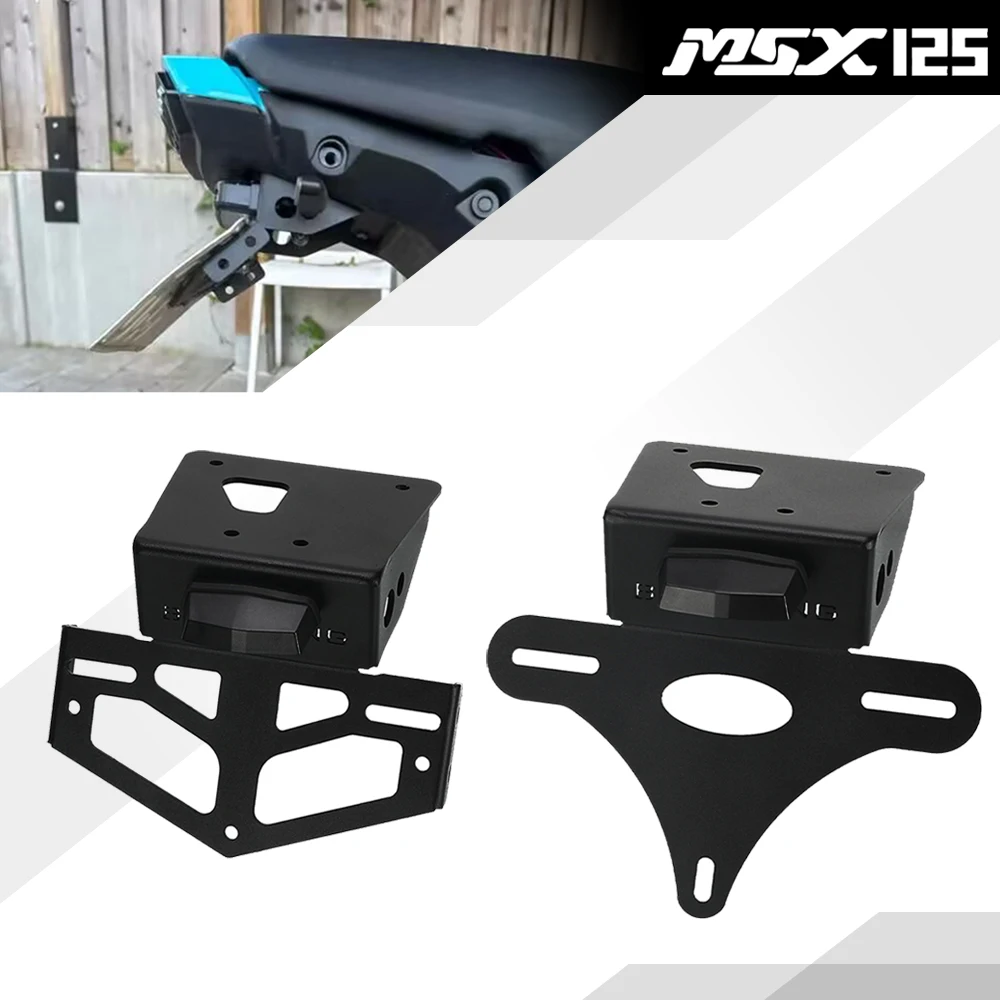 

For Honda MSX125 GROM125 2022 2023 2024 GROM MSX 125 Motorcycle License Plate Holder Bracket Rear Tail Tidy Fender Eliminator