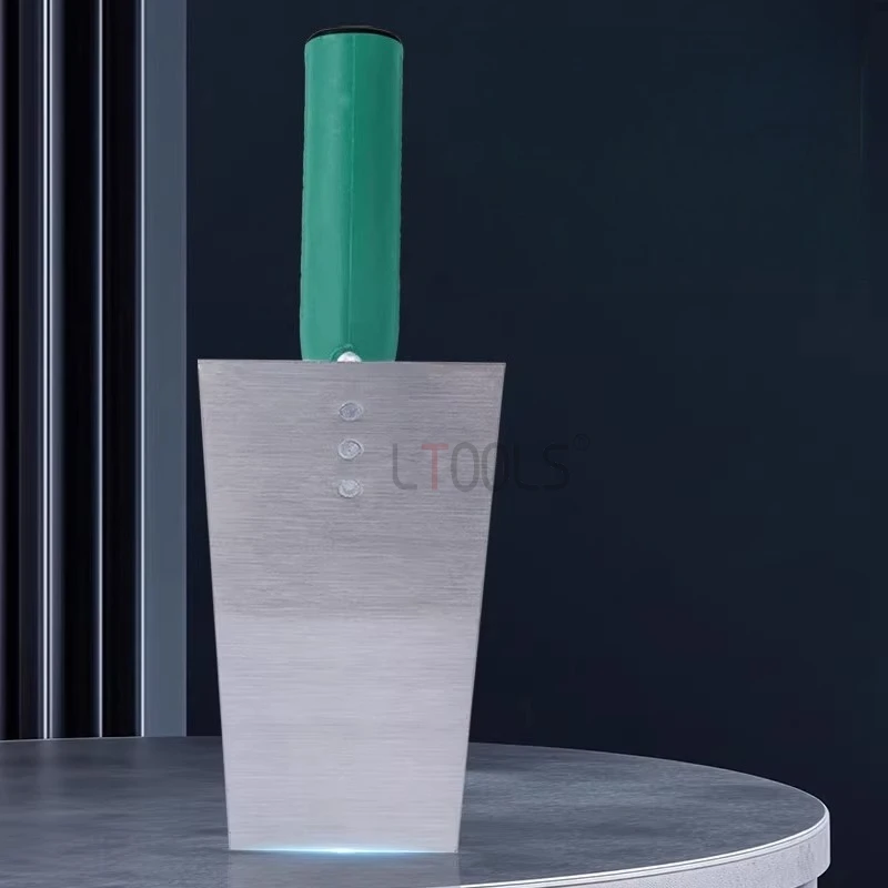 Decoration Putty Knife Durable Plastic Handle Mud Board Thickened Manganese Steel Putty Scraper Three Nail Stable Tile Tools 1pc
