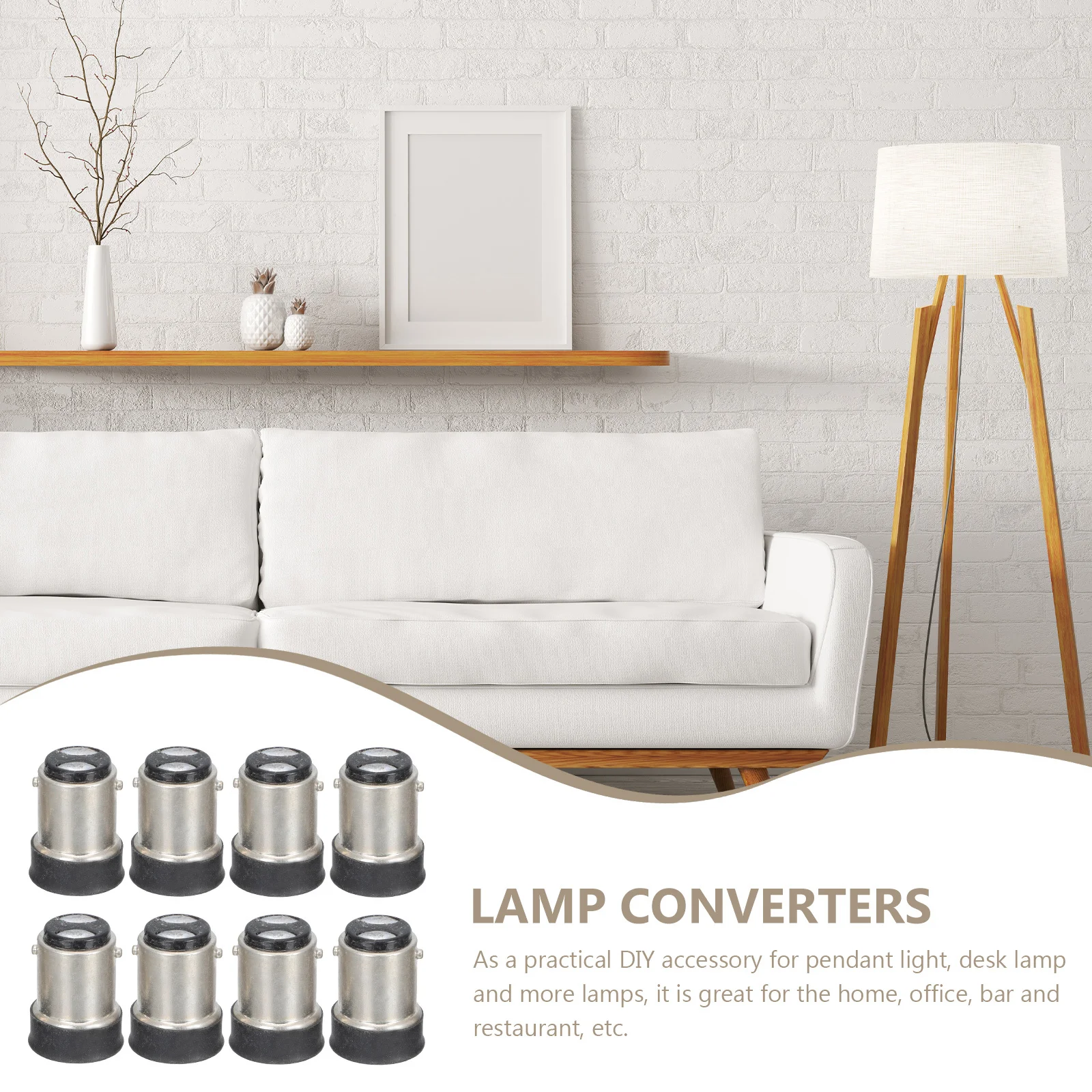 

8 шт. B15 в E12, цоколь для лампочки, простая установка, прочные многофункциональные адаптеры для светодиодных фонарей, адаптер для держателя лампы